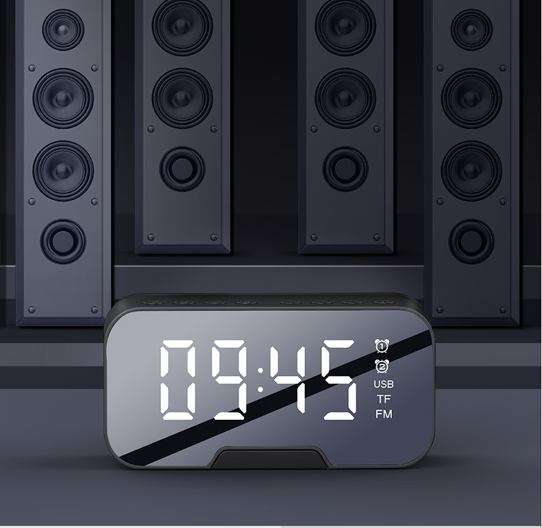 Loa bluetooth mini VINETTEAM G10 nhạc sieu bass đa chức năng, đồng hồ, báo thức, nhiệt độ -chính hãng