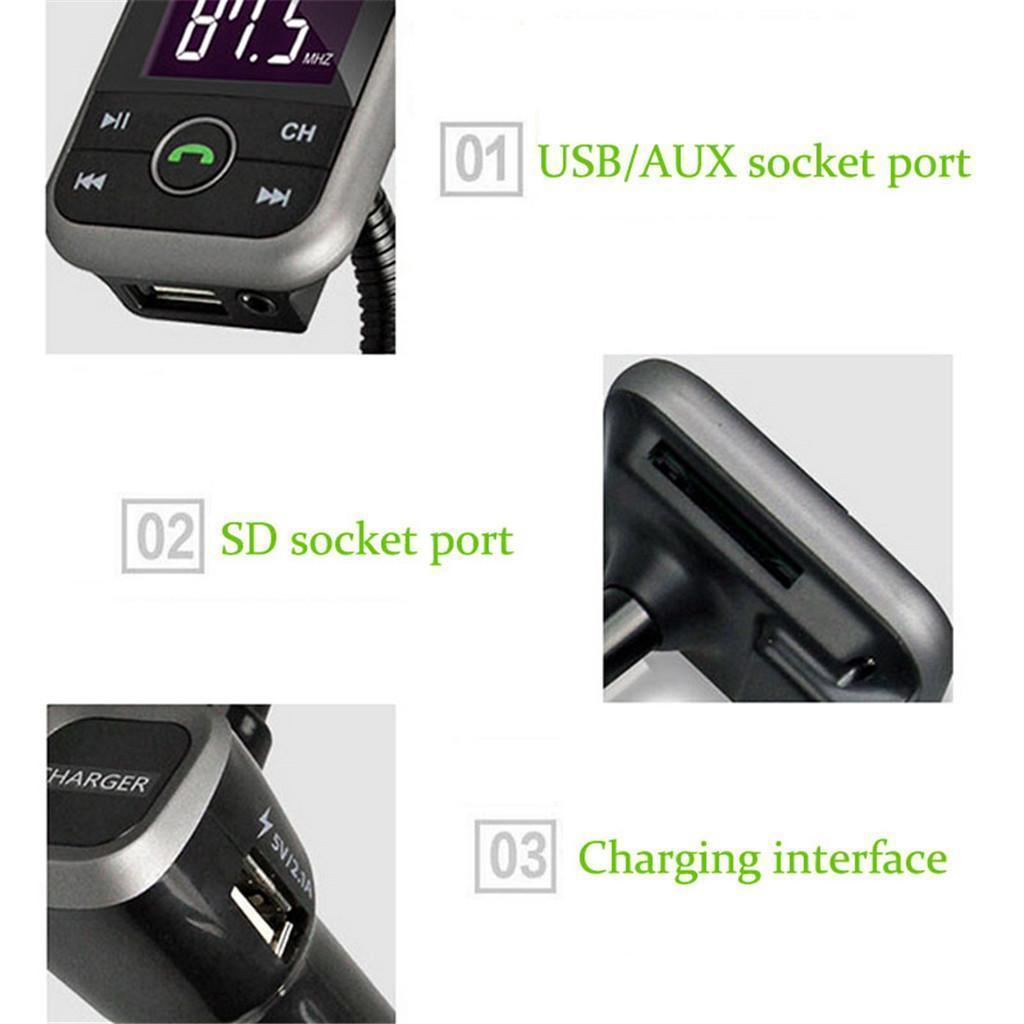 Wireless Bluetooth FM   Kit MP3 Player Dual USB Charger