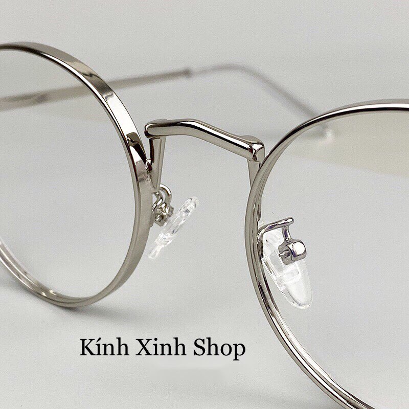 Kính Giả Cận, Gọng Kính Cận Nam Nữ Mắt Tròn Kim Loại Hàn Quốc - KÍNH XINH SHOP