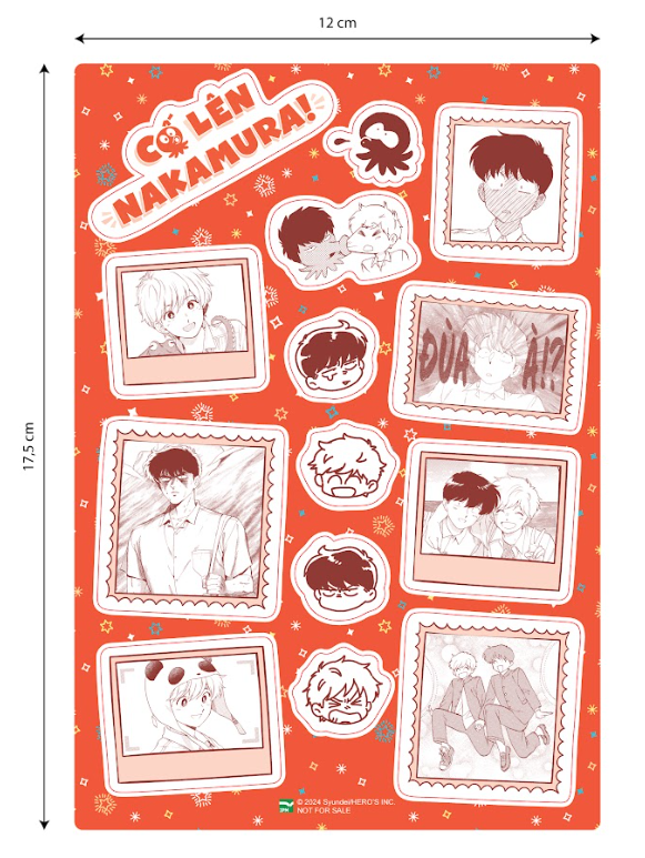 Sách - Bộ Manga - Cố Lên Nakamura - Tập 1 + Tập 2 (Bộ 2 Tập) - Bản Sưu Tầm - Tặng Kèm Set 5 Card Nhân Vật Kèm Obi + Set 2 Clearcard + Set 4 Postcard + Sticker + Standee Acrylic + Phong Bì Đựng Quà