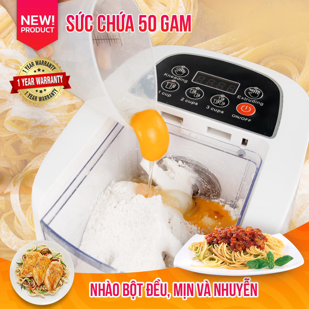 Máy Làm Mì SGE Q6 Làm Được Mọi Loại Mì Miến Bún Nui Với 9 Đầu Đi Kèm, Tiêu Chuẩn Máy Inox304, Sử Dụng Dễ Dàng Dễ Vệ Sinh