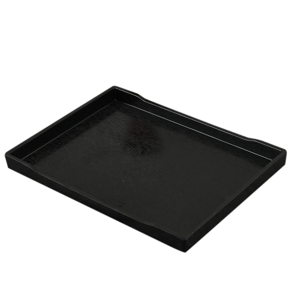 Melamine Hotel Serving Tray Dishes Cup Glass Cake Set Black