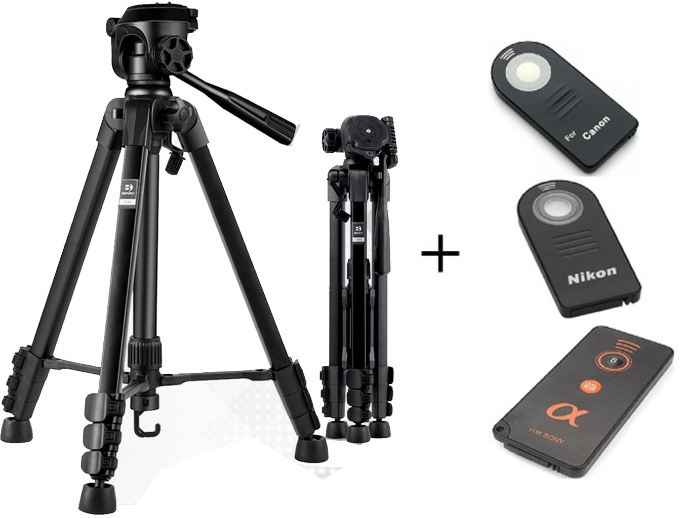 Chân máy ảnh Tripod Benro T890 + Remote cho máy ảnh, Hàng chính hãng