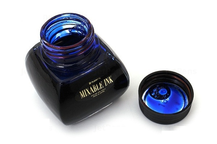 Mực bút máy Platinum Mixable dùng cho bút máy (60ml) - Aurora Blue (Màu xanh dương)