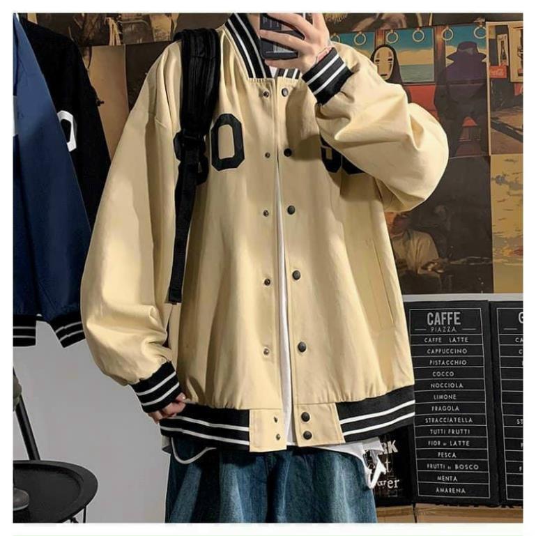 Áo khoác Bomber dù HD90 form rộng 2 lớp nam nữ Unisex siêu duyên KMG