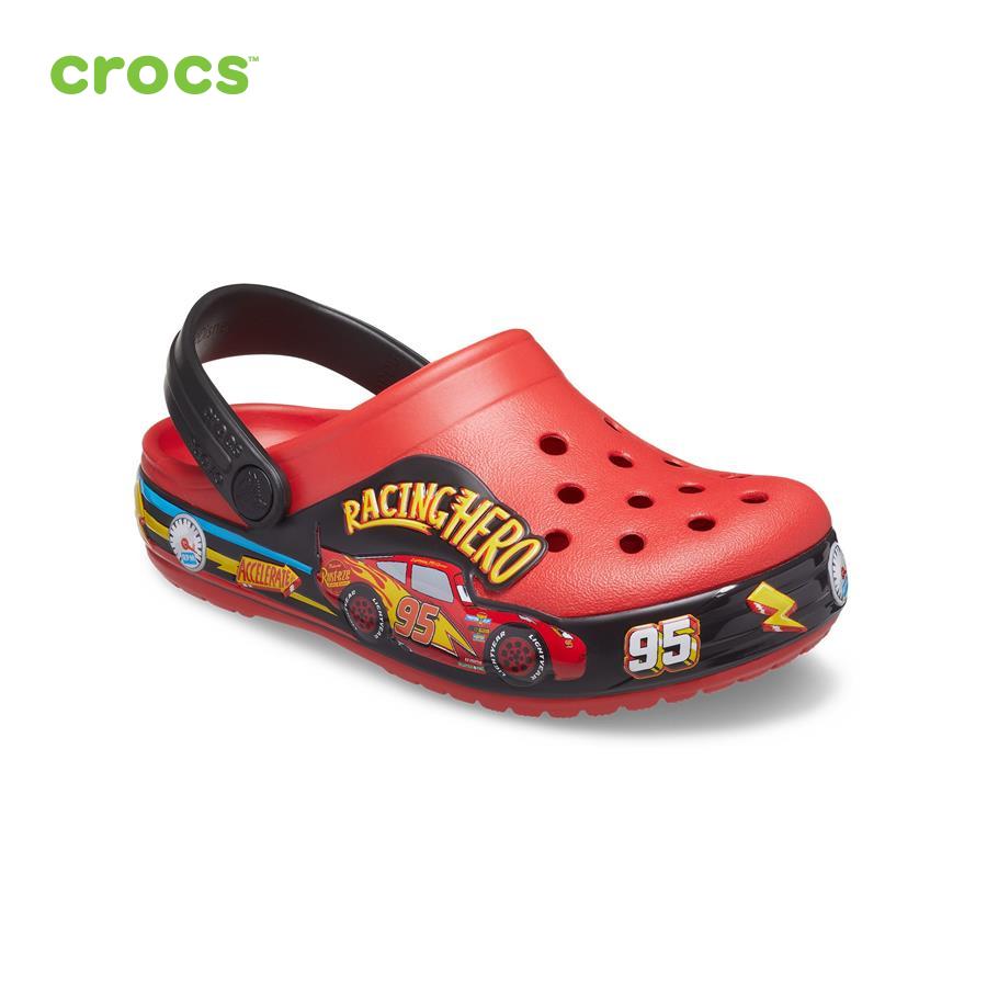 Hình ảnh Giày lười trẻ em Crocs FW FunLab Clog Toddler Cars Lights Band Flame - 207719-8C1