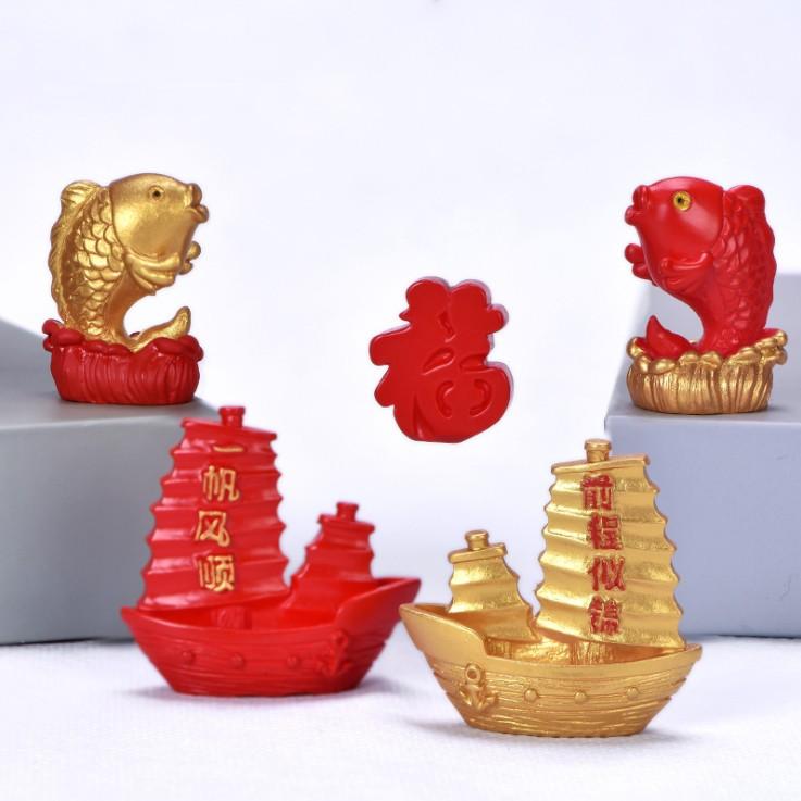 HN * Các mẫu charm mừng tài lộc thuận buồm xuôi gió trang trí tiểu cảnh, terrarium, DIY