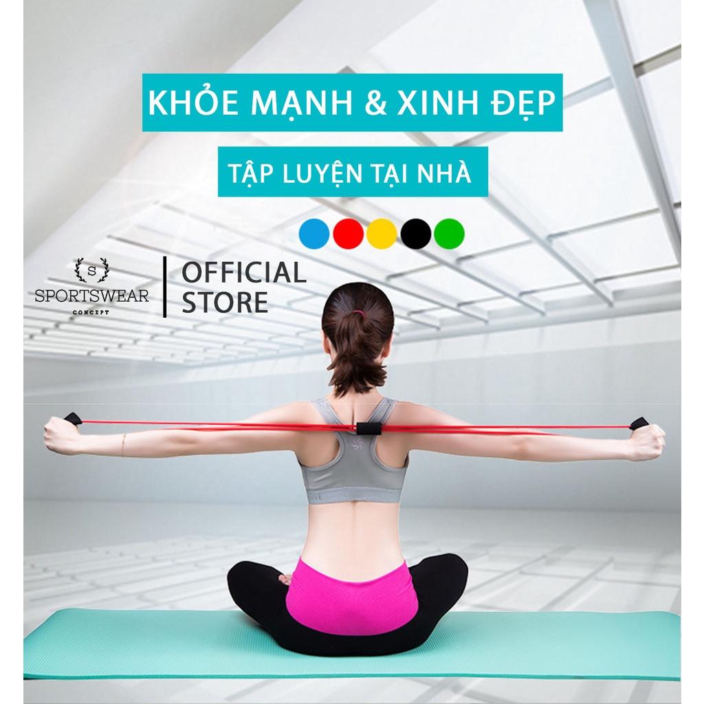 Dây kéo đàn hồi tập luyện yoga gym kéo căng cơ gọn nhẹ Sportswear Concept tác động giảm mỡ lên hầu hết các nhóm cơ toàn