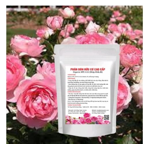 Phân Bón Hữu Cơ Khoáng Cao Cấp + Humic và vi lượng, chuyên dùng cho hoa Hồng, hoa cây cảnh, Rau Sạch Nhập Khẩu Bỉ
