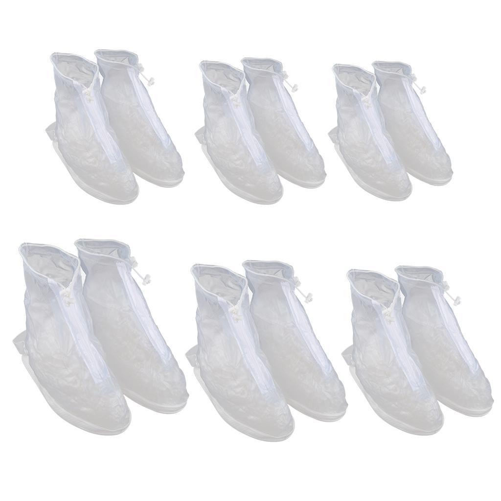 Waterproof Rain Boots Cover Reusable & Foldable Shoes Overshoes Durable Anti-Slip Sole Travel Gear Cycling Fishing Men Women Kids