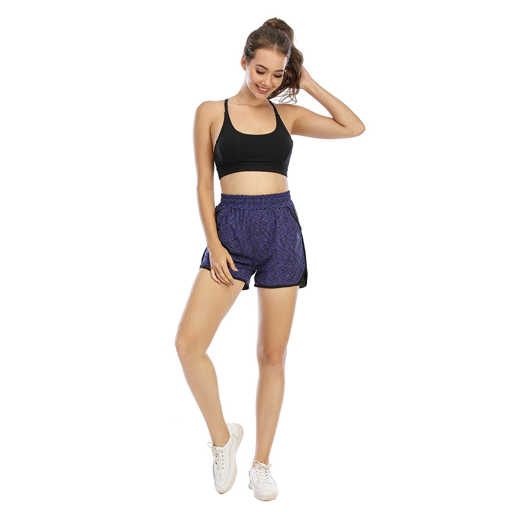 Quần short nữ thể thao 2 trong 1 tập thể dục, yoga với 2 túi phụ