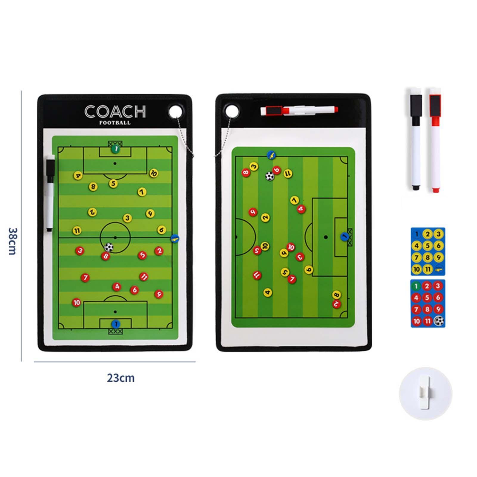Double Sided Coaches Board Basketball Soccer Strategy Board Training Aid