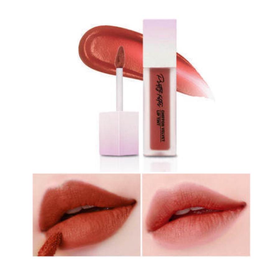 SON KEM LÌ TOUCH IN SOL PRETTY FILTER CHIFFON  VELVET LIP TINT MÀU 10