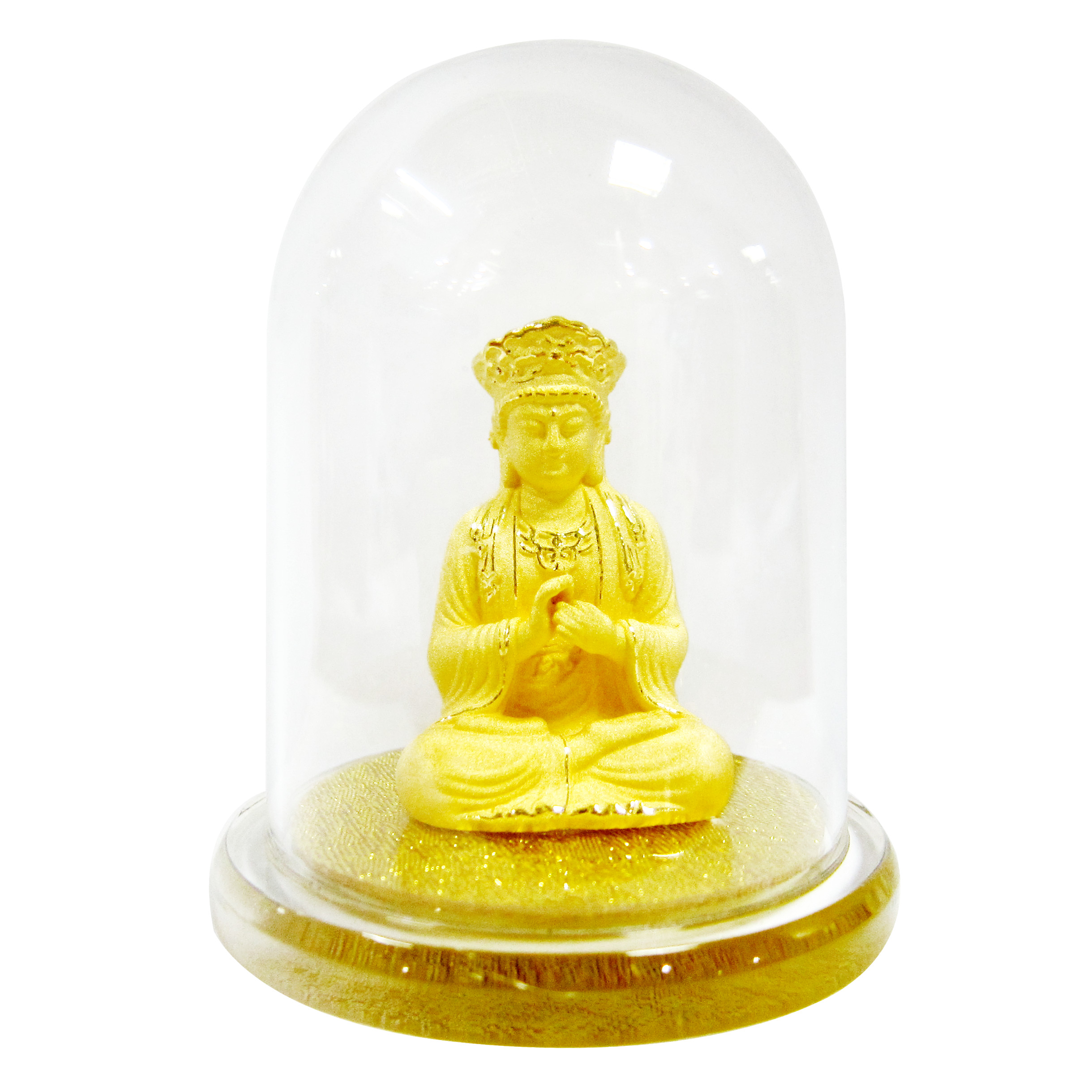 Phật Gia Khánh Hỷ - quà tặng mỹ nghệ KBP phủ vàng 24K DOJI DJDEF130