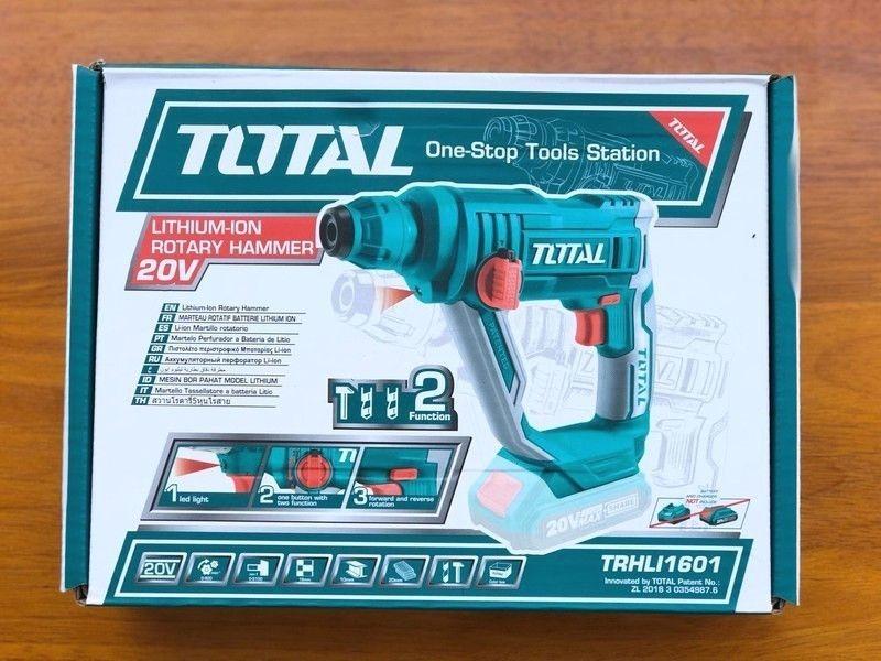 MÁY KHOAN BÊ TÔNG DÙNG PIN 20V 16MM TOTAL TRHLI1601 - HÀNG CHÍNH HÃNG