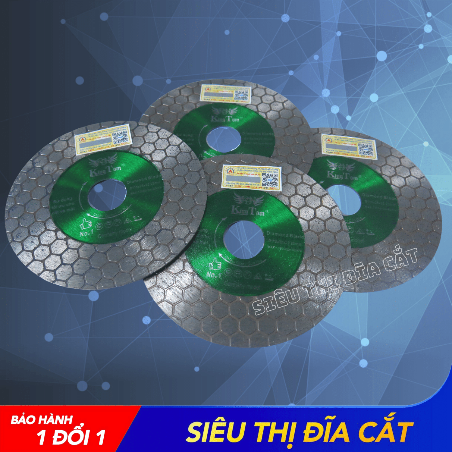 Lưỡi Cắt Đa Năng 2IN1 120mm KingTom - Chuyên Đá Cứng, Đá Granite, Hoa Cương