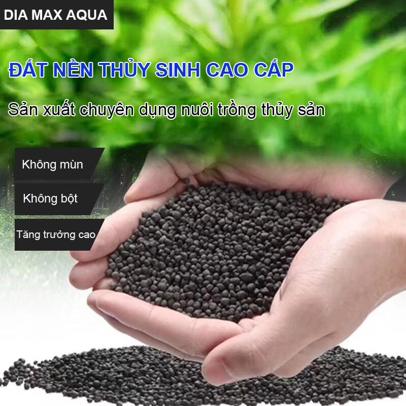 Đất Nền Trồng Cây Thủy Sinh, Phân nền DIA MAX AQUA 2KG giàu dinh dưỡng