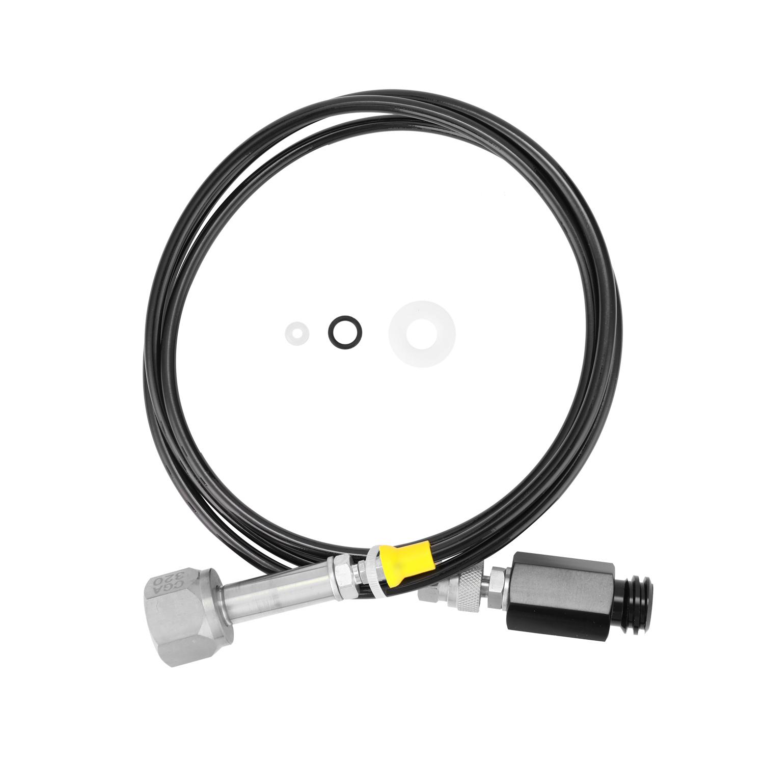 Bộ điều hợp nạp CO2 từ xi lanh lớn hơn vào xi lanh nhỏ hơn với Van thoát khí bằng thép không gỉ