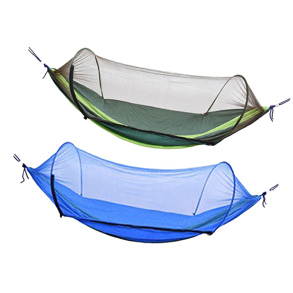 Outdoor Camping Hammock Boat Shape Bed with Prevent Bites Net