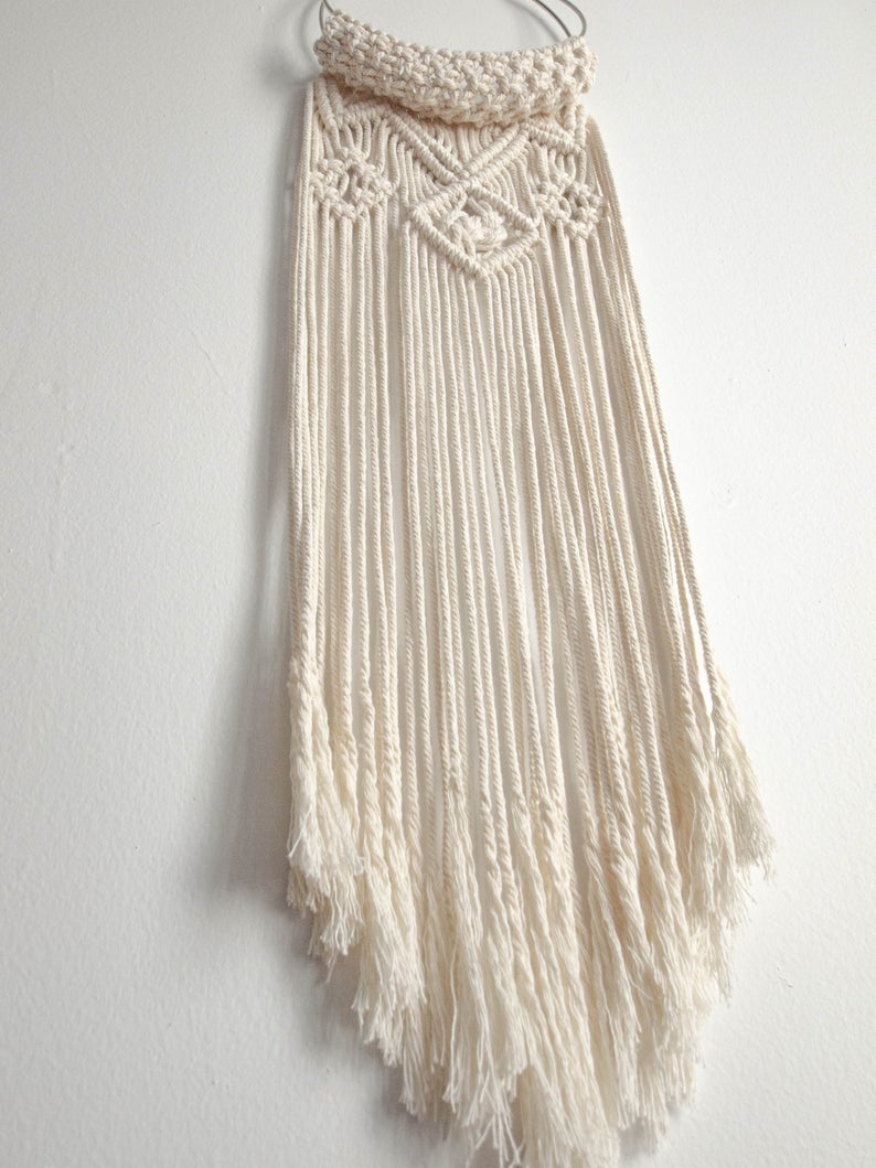 Giỏ treo cây không khí trang trí tết dây macrame độc đáo