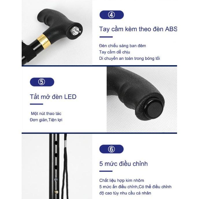 Gậy chống tay kèm đèn led đa năng - ShopToro - AsiaMart