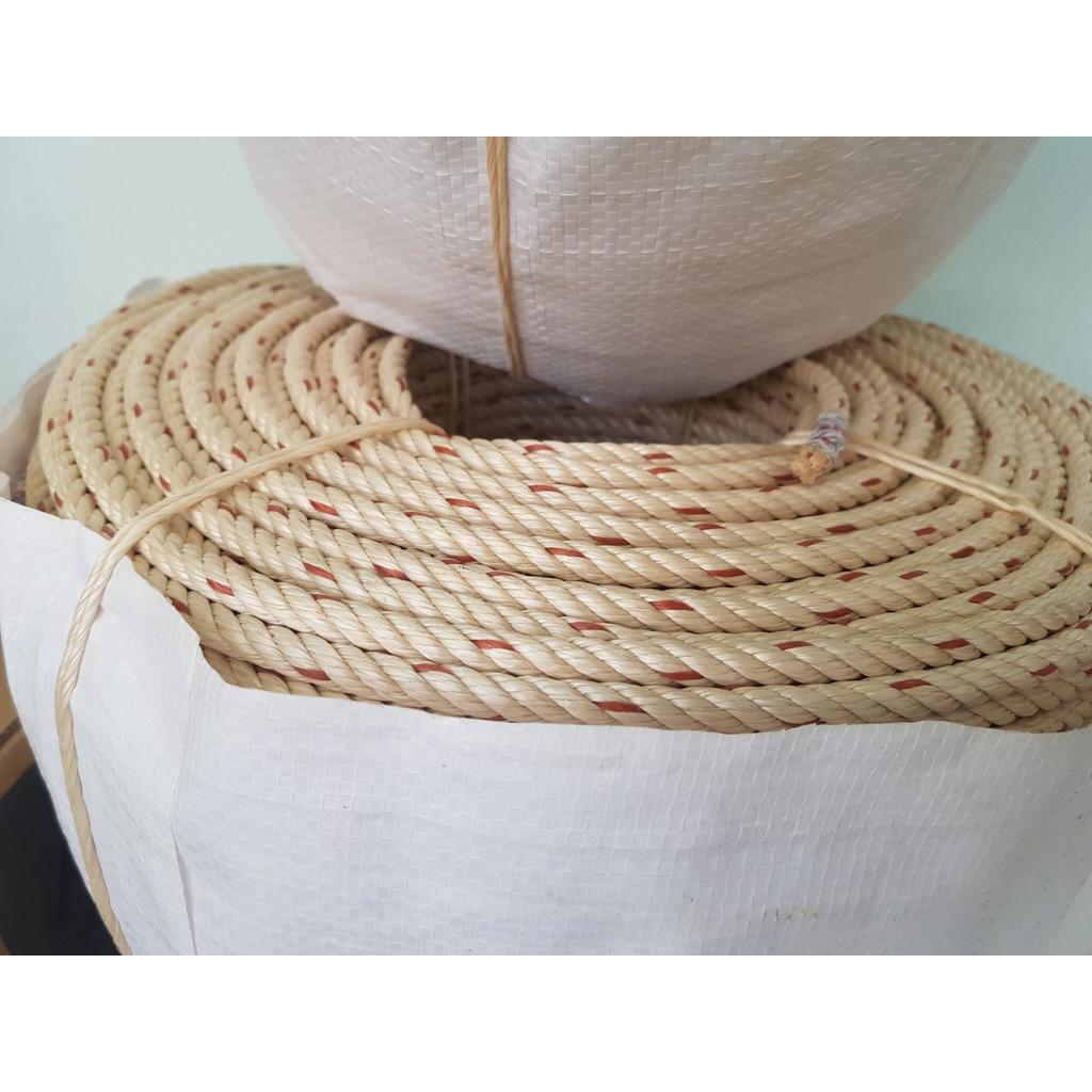10 mét dây thừng PP 6mm chịu lực cột đồ, kéo dây mái che, dây bô, dây pô, dây thừng cứu sinh