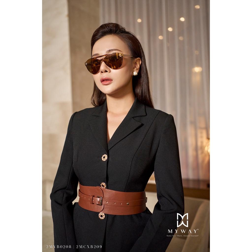 Áo Vest Nữ MY WAY Dáng Basic Màu Đen Sang Trọng 2MVB0208