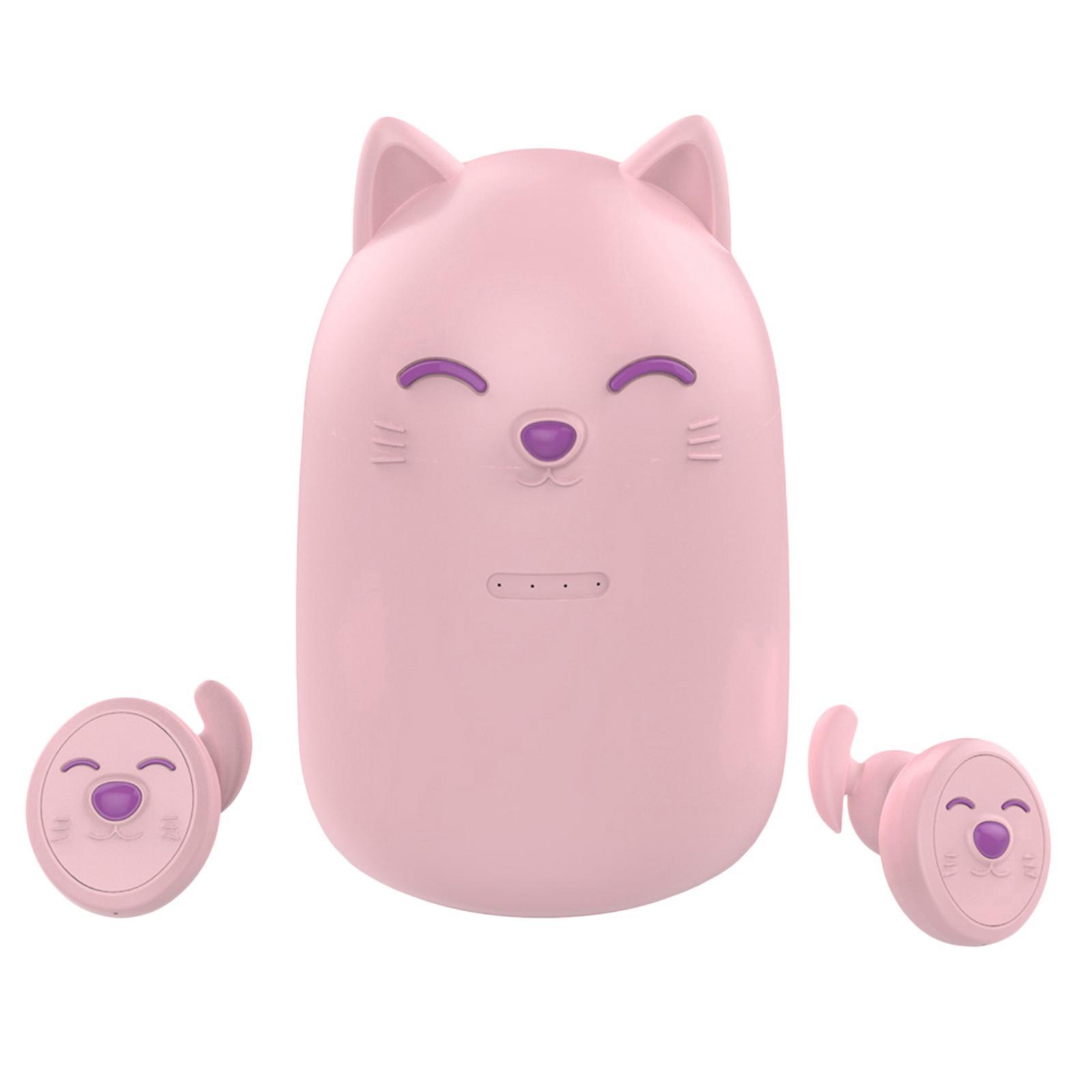 Wireless  Earphones Touch Function Headphones Stereo Sweatproof Pink