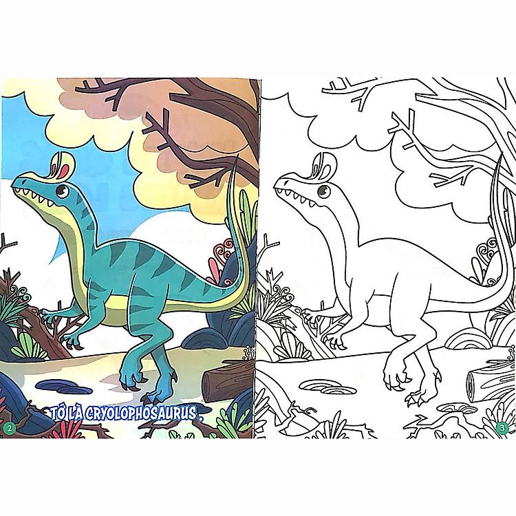 Sách Tô Màu- Khủng Long Ăn Thịt