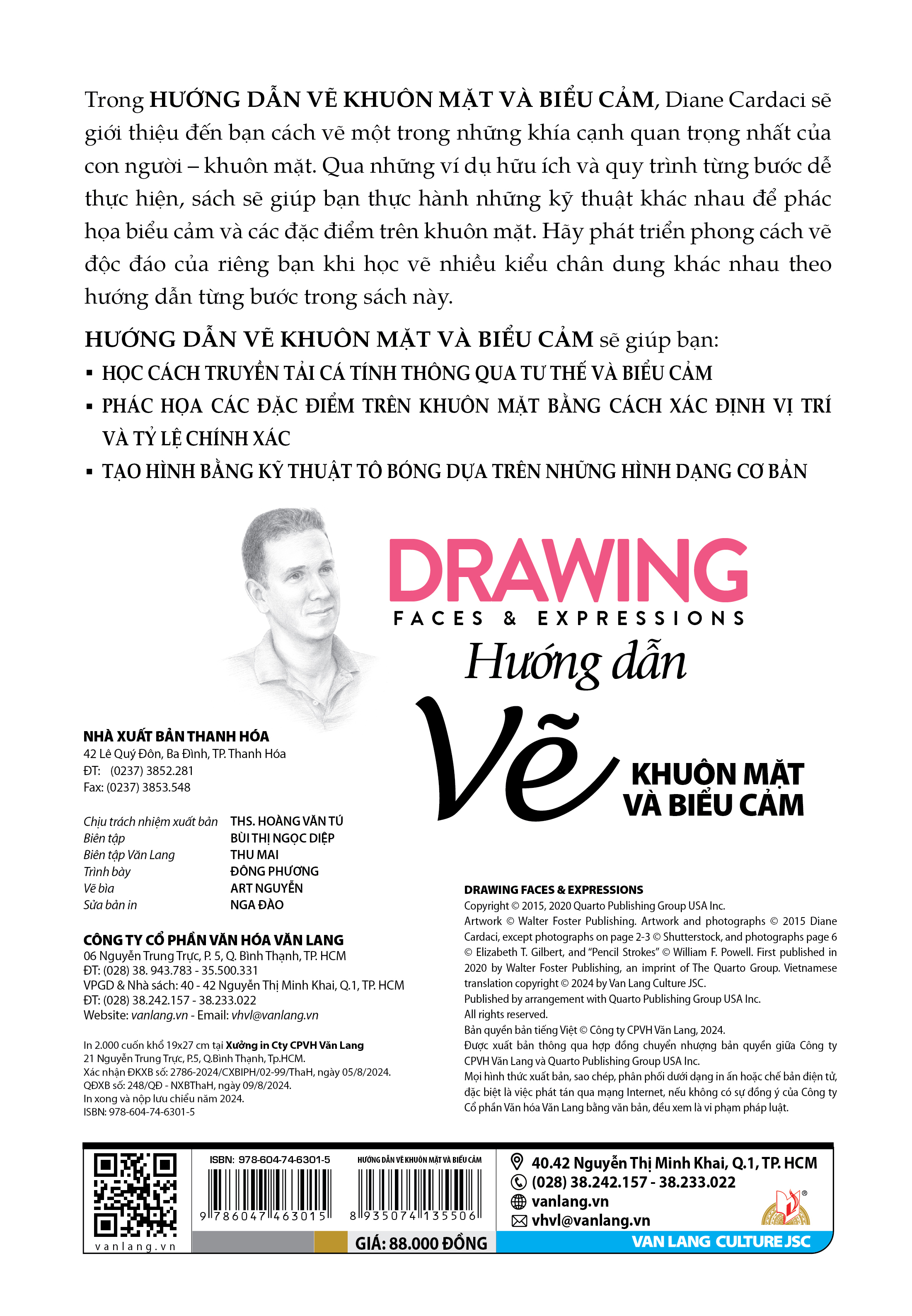 Hướng Dẫn Vẽ Khuôn Mặt Và Biểu Cảm - Drawing Faces &amp; Expressions - Vanlangbooks