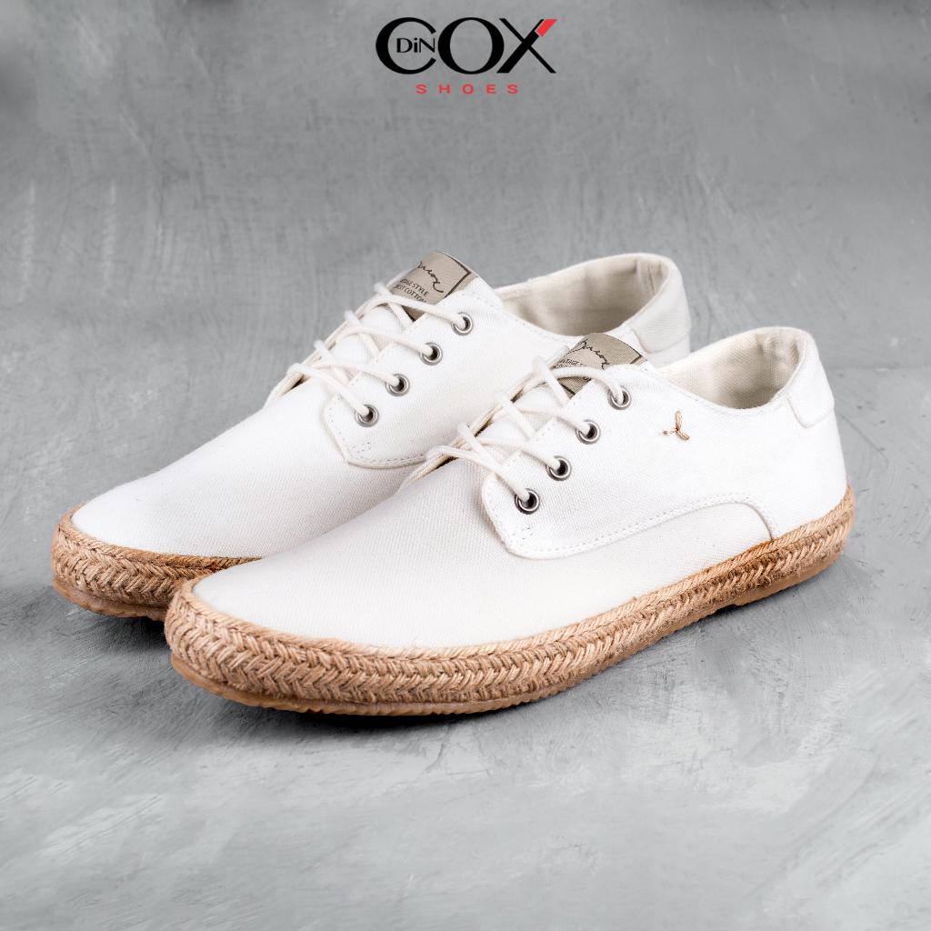 Giày Sneaker Vải Canvas Nam DINCOX E11 Sang Trọng Lịch Thiệp Natural