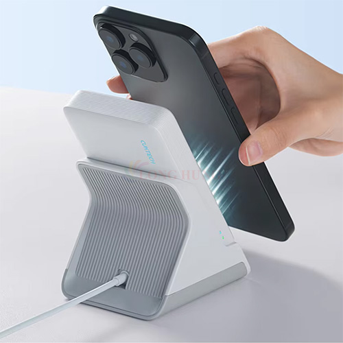 Combo sạc dự phòng Cuktech Power Bank 1C 10000mAh 20W + Đế sạc POGO Plug 7.5W CP122M - Hàng chính hãng