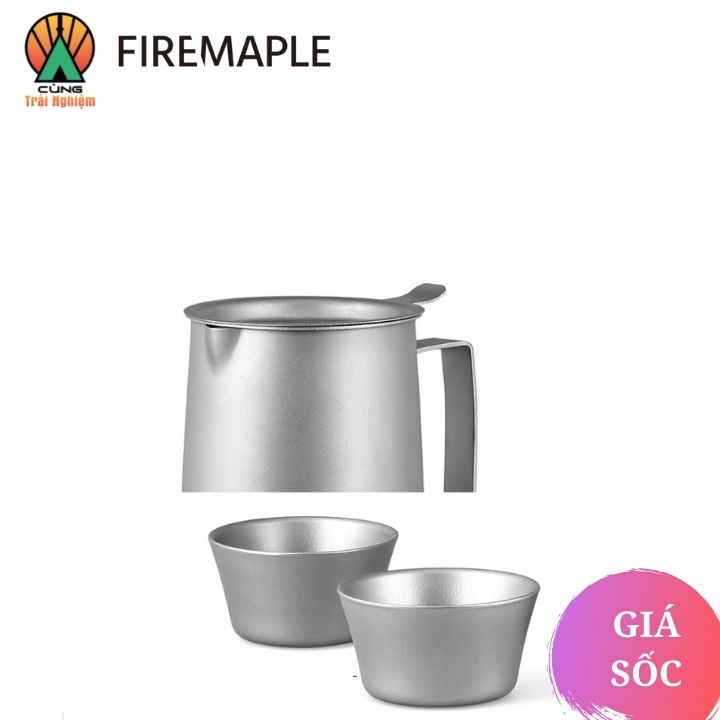 Bình pha trà Firemaple 340ml Titanium tiện dụng cho du lịch cắm trại FMP-T320