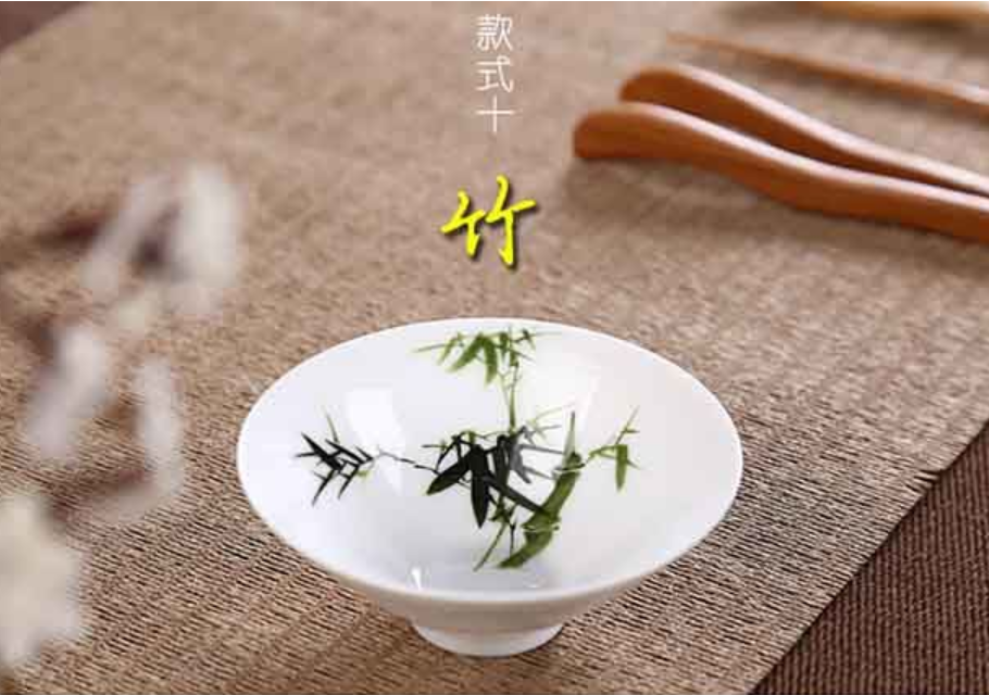 Bộ ly trà gốm sứ 3 cái như hình