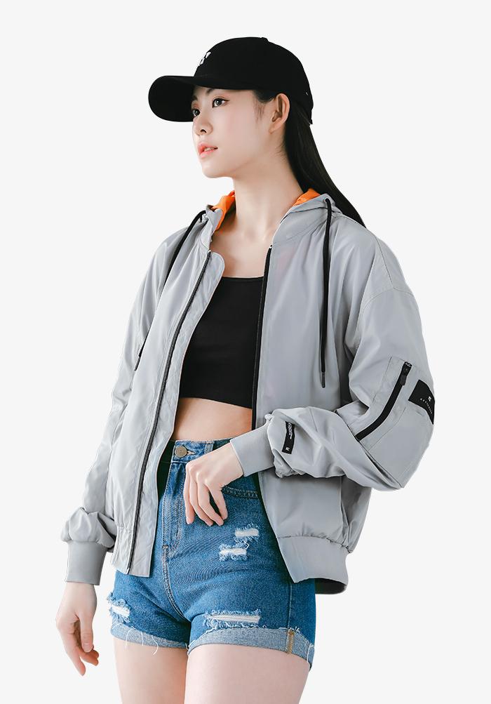 Áo Khoác Dù Bomber Nam Nữ - AW Bomber Jacket Unisex Ver 3 - WU22737401