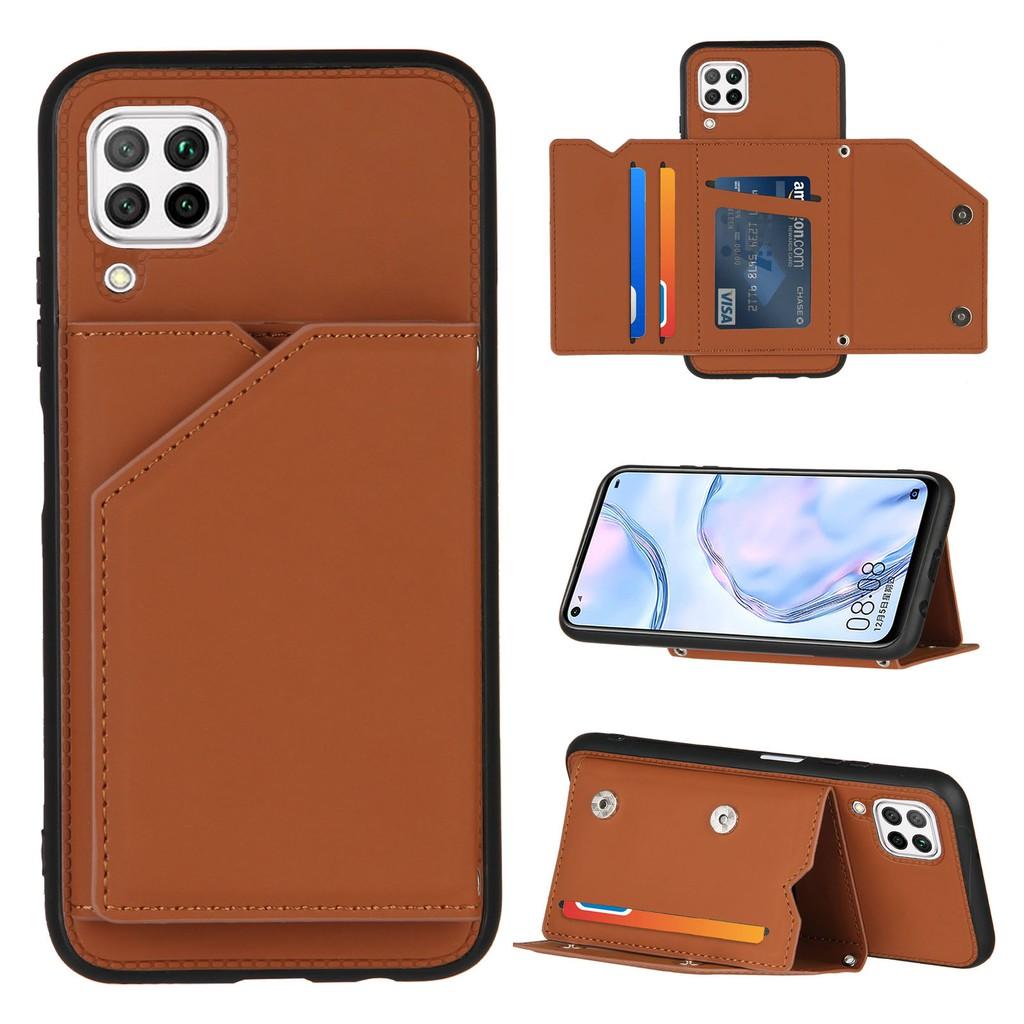 Ốp lưng điện thoại dạng ví da có ngăn đựng thẻ cho Huawei P40 P30 Lite P30 Pro Nova 7i 4e P Smart Z Y9 Prime 2019