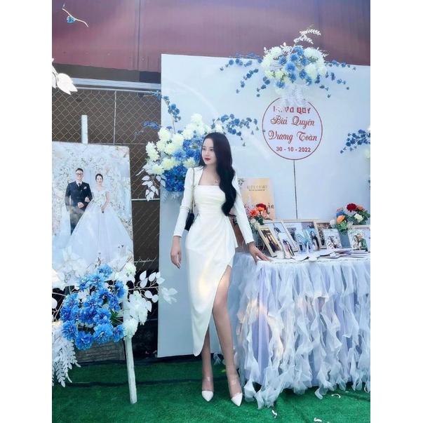 ĐẦM NỮ TAY DÀI NHÚN BÈO BÊN HÔNG