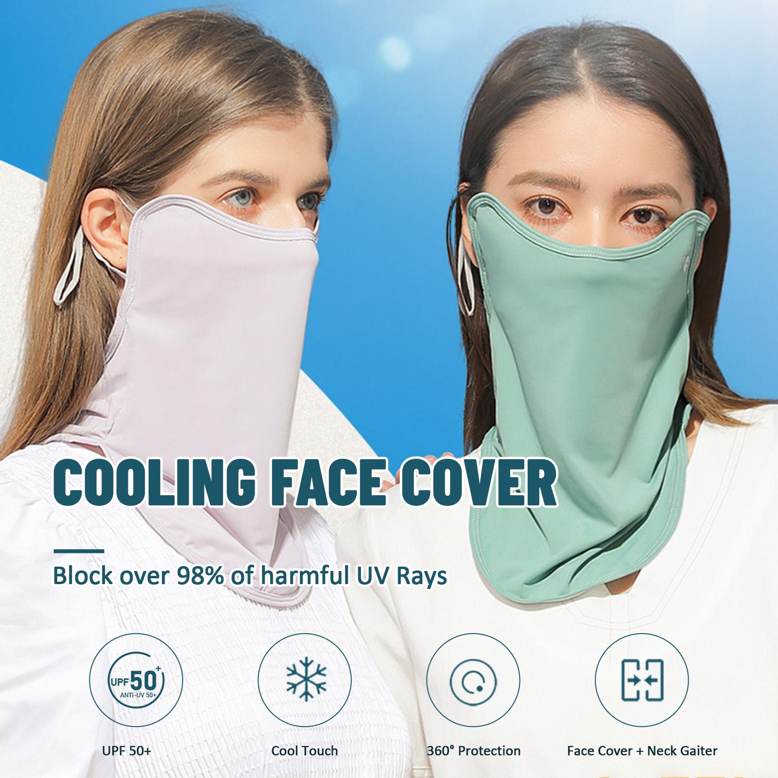 Khăn đeo mặt thoáng khí bảo vệ chống tia cực tím ngoài trời, có thể điều chỉnh vòng đeo tai, chạy bộ đường dài, đi xe đạp- 12.2 x9.4''- màu tím