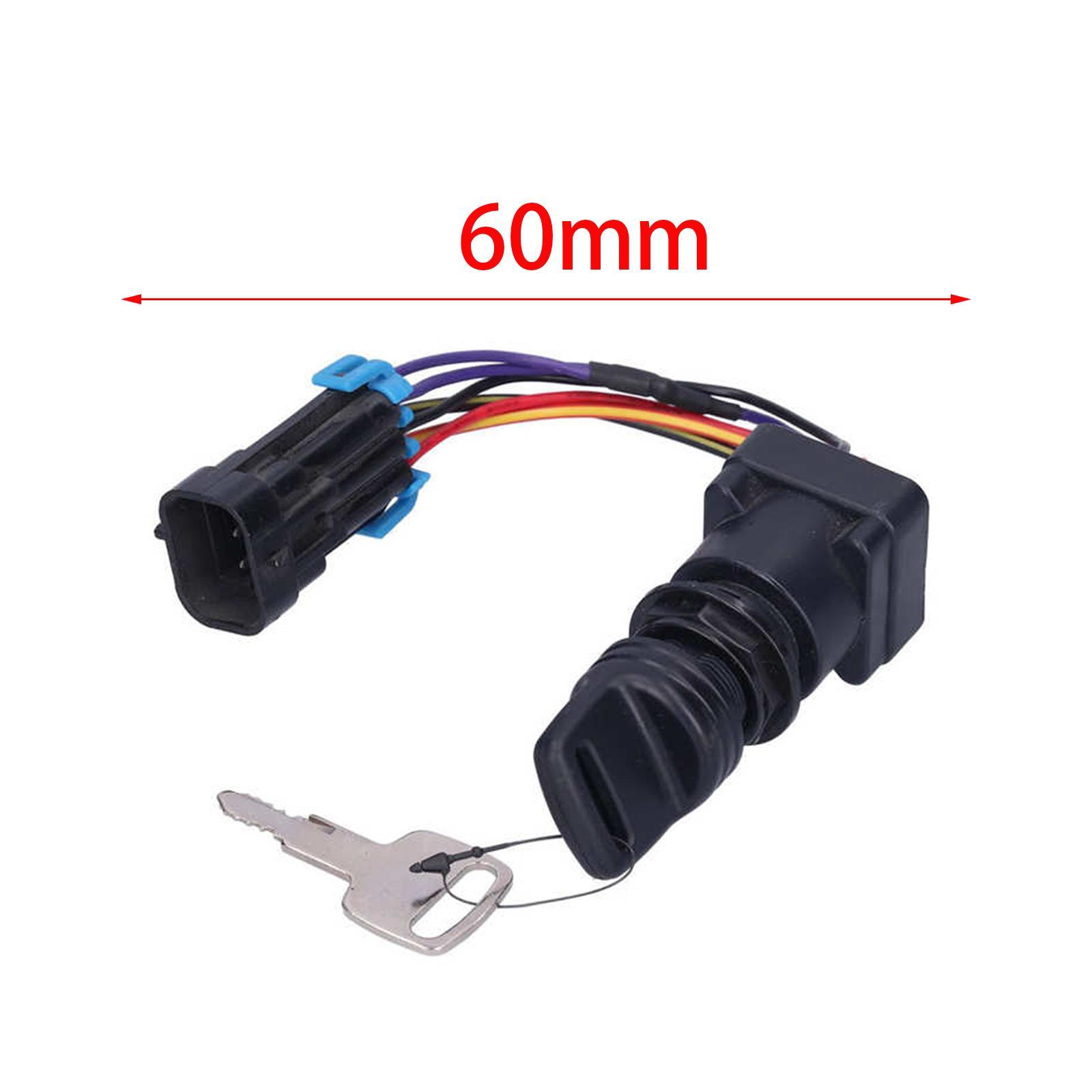 High Performance Boat Ignition Switch with Key Durable 893353A03 for Outboard Motor Control Box Replacement Boat Accessories Refitting