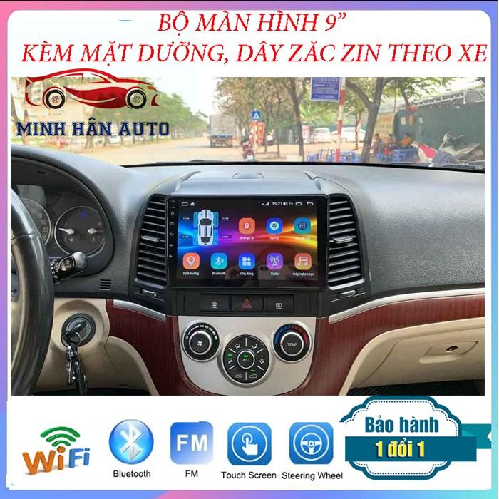 Màn hình Android cho xe HYUNDAI SANTAFE 2006-2011, độ phân giải HD, cảm ứng mượt mà- đầu android trên ô tô, cam lùi ô tô