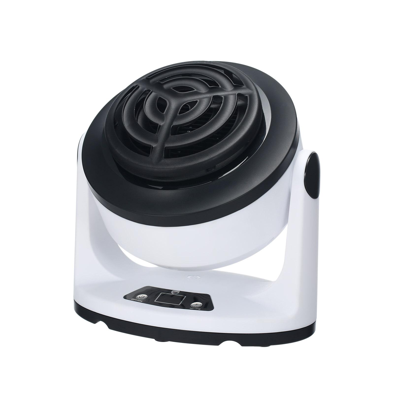 Quạt sưởi điện mini 1000W với bộ hẹn giờ điều khiển từ xa có 3 chế độ xoay 360 độ