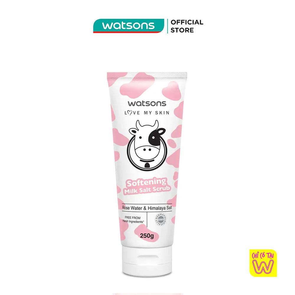 Tẩy Tế Bào Chết Watsons Love My Skin Mềm Mượt Da Softening Milk Salt Scrub 250g