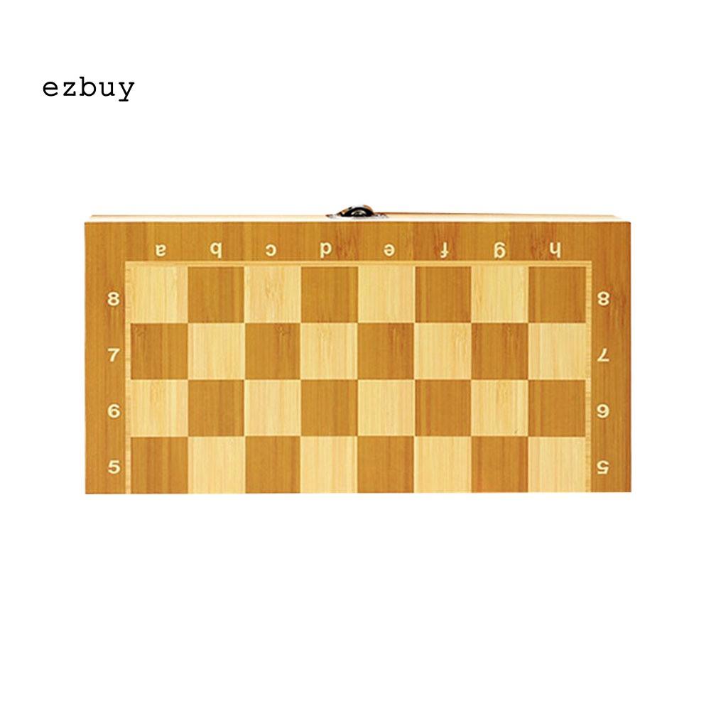 Bộ cờ vua bằng gỗ có nam châm có thể gấp gọn tiện dụng