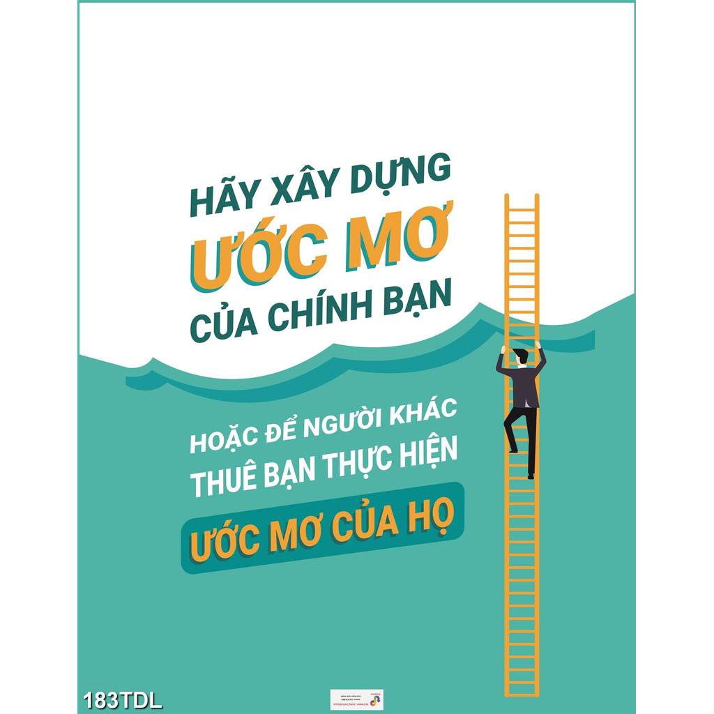 DECAL SLOGAN HÃY XÂY DỰNG ƯỚC MƠ CỦA CHÍNH BẠN...