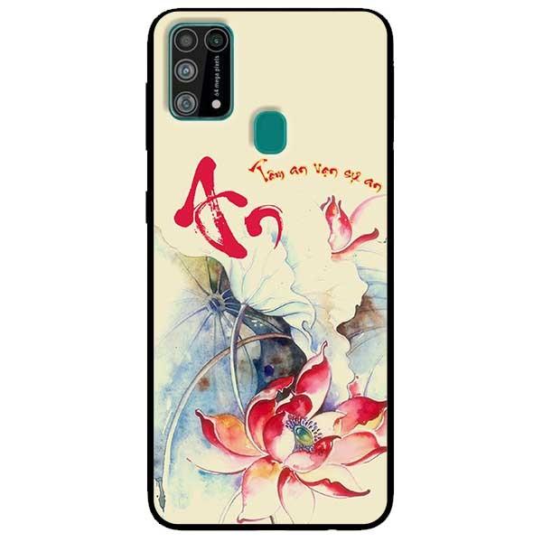 Ốp lưng dành cho Samsung Galaxy M31 mẫu Tâm An Sen Đỏ