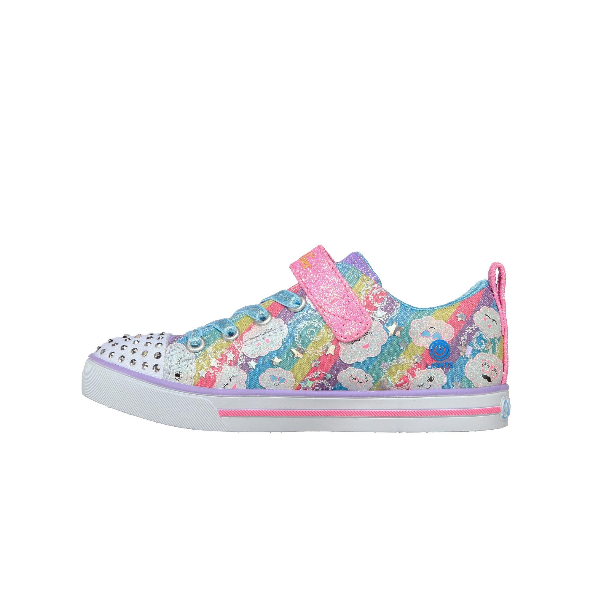 Giày sneaker bé gái Skechers Sparkle Lite - Rainbow Sparks - 314759L