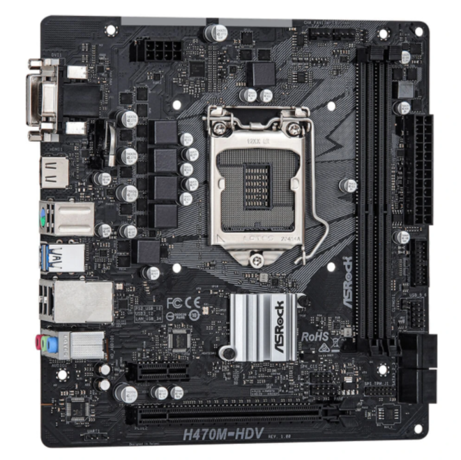 MAIN Asrock H470M – HDV – Socket 1200_ HÀNG CHÍNH HÃNG