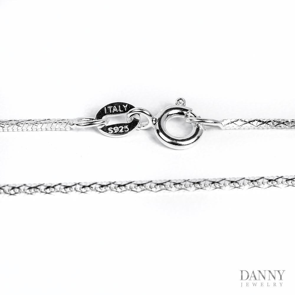 Dây Chuyền Nữ Danny Jewelry Bạc 925 Xi Bạch Kim