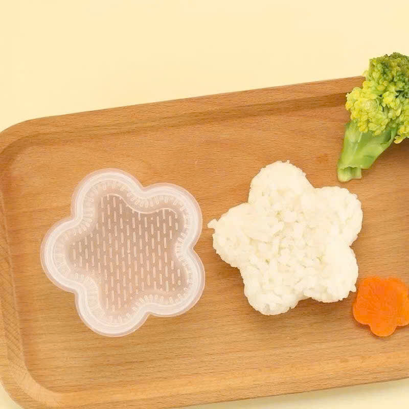 Bộ 7 Khuôn Làm Cơm, Ép Trứng Bento, Làm Bánh Tạo Hình Ngộ Nghĩnh Kích Thích Cho Bé Ăn-Chất Lượng An Toàn- Tặng Kèm Thìa Cơm- Chính Hãng MINIIN