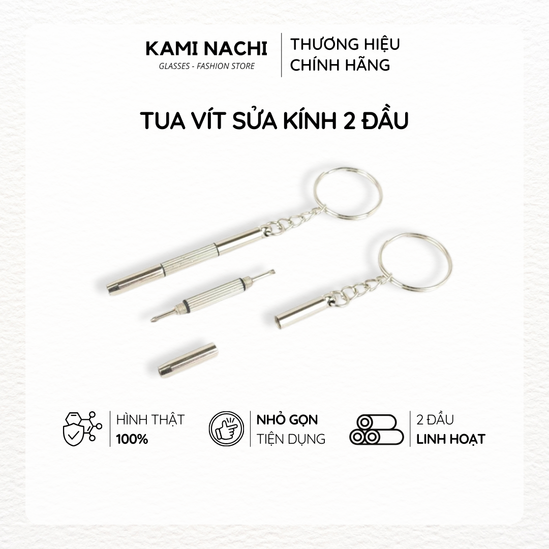 Tua vít sửa kính 2 đầu KAMI NACHI tiện lợi, nhỏ gọn, dễ sử dụng